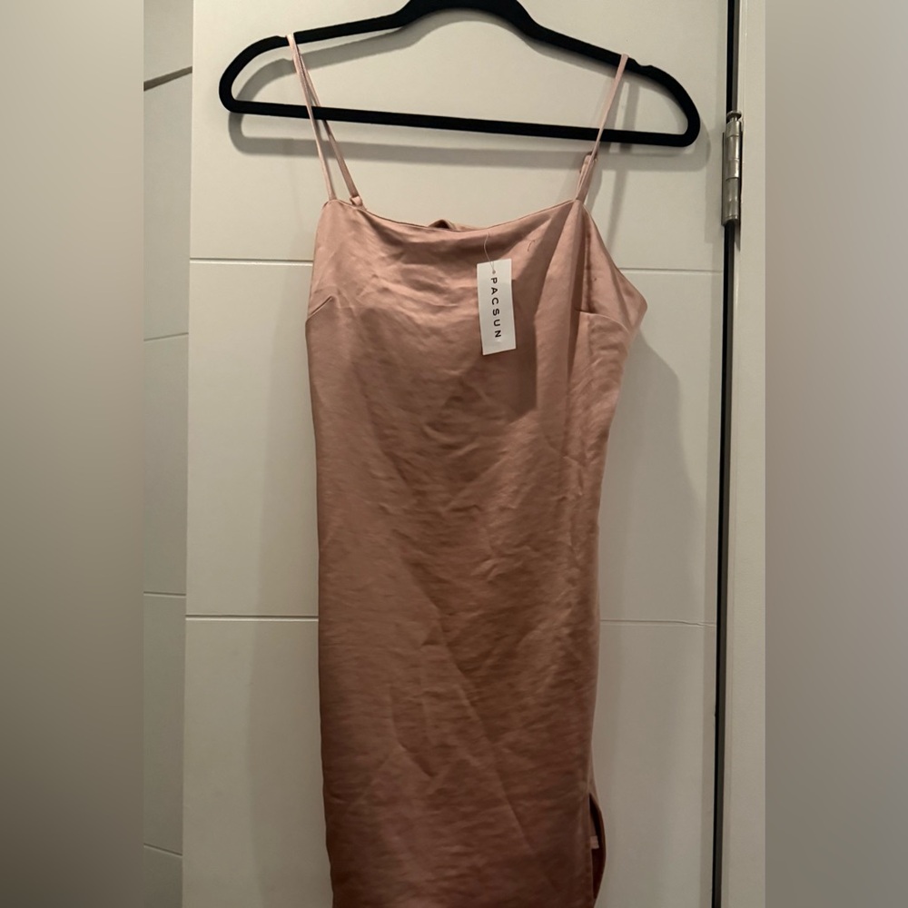 Pacsun Kendall and Kylie Pink Satin Women's Dress